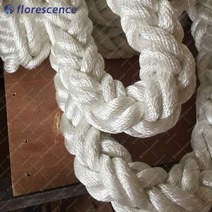 Corde marine multifilament en nylon <span class=keywords><strong>polyamide</strong></span> <span class=keywords><strong>8</strong></span> brins blanche imperméable à l'eau personnalisée pour l'amarrage de remorquage de bateau de navire général - Product Image 5