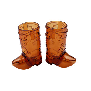 Mini Copos de Shot em Formato de Bota de Cowboy, de Plástico, com Design Atraente, Artigos de Decoração para Festas Temáticas de Cowboy e Cowgirl, para Aniversários e Despedidas de Solteira - Product Image 1