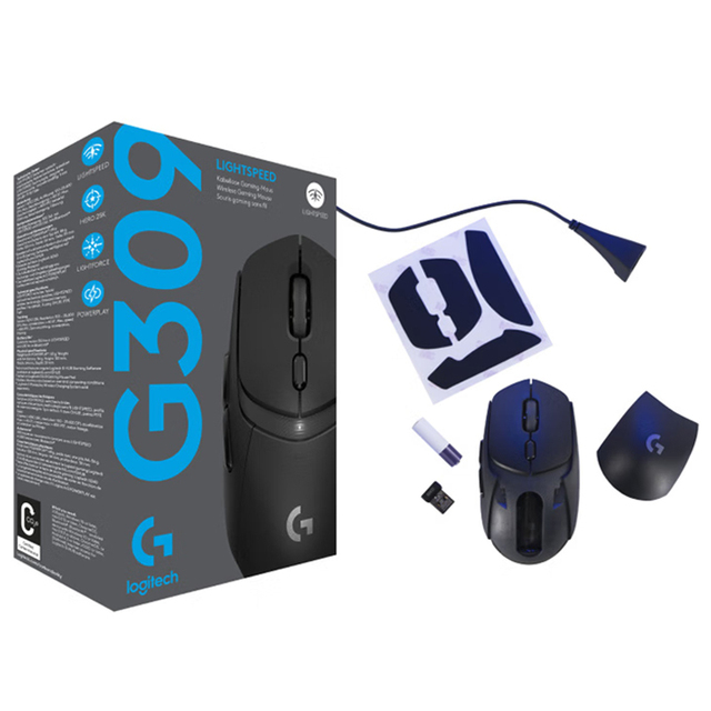 Gaming Mouse Logitech G309 LIGHTSPEED Dual Mode Wireless USB Optical AA Battery Powered Portable Customizable for Office Gam