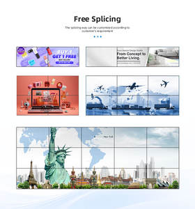 खुदरा शॉपिंग मॉल के लिए 55 इंच निर्बाध एलसीडी वीडियो वॉल 3x3 स्क्रीन - Product Image 6