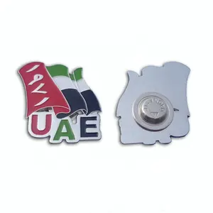 2023 Wholesale UAE flag design and 1971 national day promotional metal lapel pin