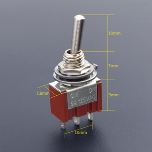 สวิตช์สลับขนาดเล็ก 6A 125VAC แบบ SPDT ขนาดเล็กพิเศษสำหรับอุปกรณ์ไฟฟ้า - Product Image 4
