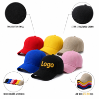Casquette de baseball premium vierge à 6 panneaux avec visière incurvée 100 % coton, personnalisable OEM/ODM avec logo, casquette de papa, casquette de sport, vente en gros en vrac directement de l'usine