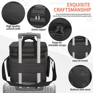 Sac de transport personnalisé pour disques vinyles de voyage de 7/10/12 pouces étui pour CD de stockage d'albums vinyles peut contenir jusqu'à 60 disques vinyles sac - Product Image 5
