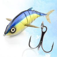 Nouvelle grosse leurre artificielle segmentée pour la pêche au thon, 16 pouces, 1 kg, multi-articulée, en plastique dur, pour la pêche à la traîne en mer