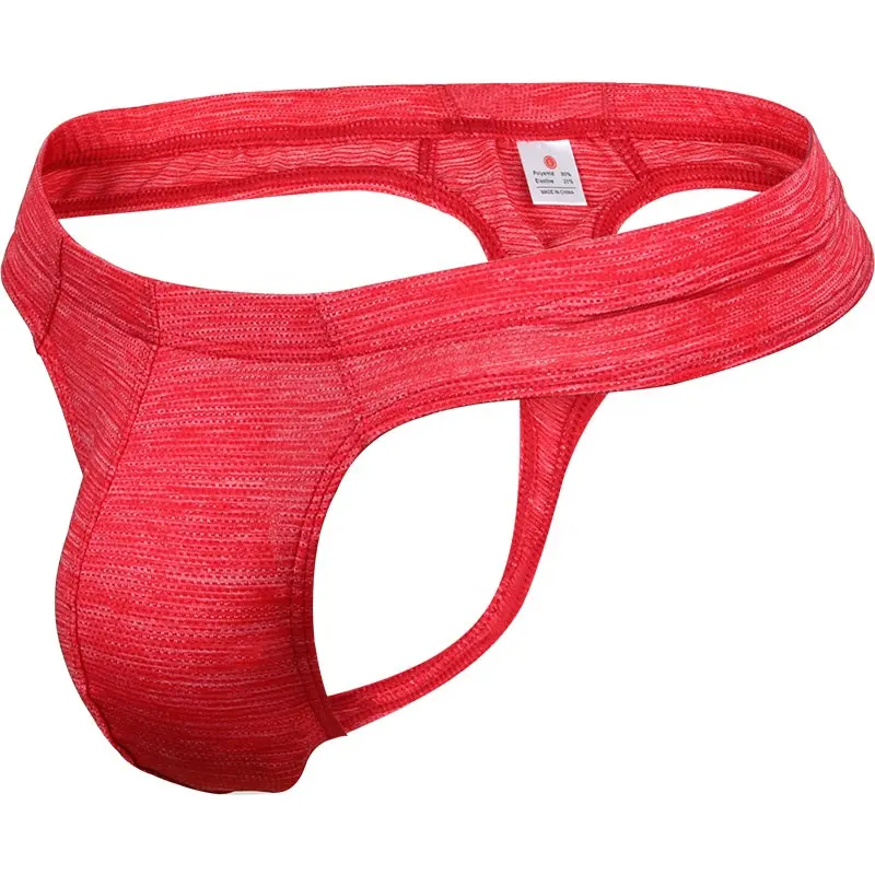 fashion style mens Popular polyamide thong underwear with pouch