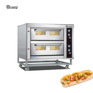 Deutscher Brotofen Industrieller Brot backofen Zum Verkauf 2 Deck 6 Tabletts Backofen