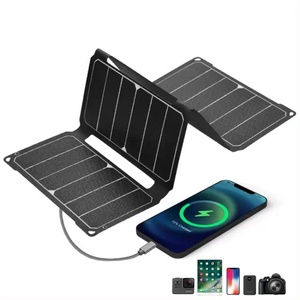 Không thấm nước 20 Wát xách tay linh hoạt Tấm pin mặt trời với USB type-C đầu ra hiệu quả cao có thể gập lại năng lượng mặt trời sạc cho cắm trại sạc - Product Image 2