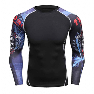 High Performance Breathable Anti-UV Rash Guard Compression <b>Top</b> Moisture Wicking Quick Dry Custom Manufacturing for Activewear - Product Image 4