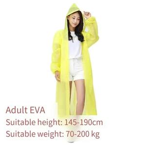 Thickened EVA Disposable Adult Raincoat Long Body Rainproof Single-Person <b>Poncho</b> <b>for</b> <b>Women</b> <b>for</b> Camping and Tours - Product Image 4