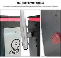 Barrière de contrôle d'accès automatique articulée HCW pour parking, lecteur RFID longue portée, protection IP44, garantie 1 an