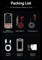 I2C C09 Lite Multimeter Digital 6000 Counts CAT III 500V Rentang Otomatis Dual CPU Multimeter Industri untuk Pengujian Sirkuit Listrik