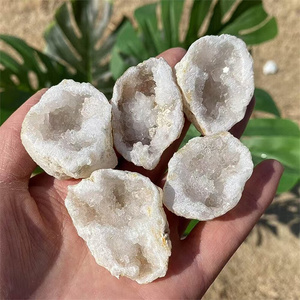 Bán buôn thô đá tự nhiên mã não trắng <span class=keywords><strong>geode</strong></span> nguyên đá quý để bán - Product Image 6