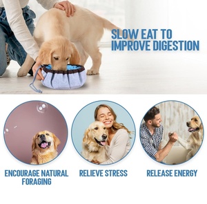 Alfombra Interactiva Plegable para Perros, Juego de Buscar Comida, Alivio del Aburrimiento y el Estrés, Dispensador de Premios de Alimentación Lenta, Plegable y Portátil - Product Image 3