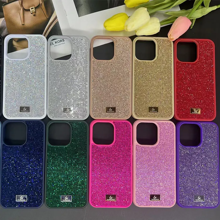 Neue billige Sparkly Shiny Bling Glitter Handy hülle für iPhone 13 Pro Max Hülle Magnetische Handy hülle für iPhone 15 Schutzhülle