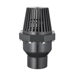 Válvula de Retención Industrial Gris Oscuro, Válvula de Fondo Tipo Aleta de UPVC para Bomba de Agua, Válvula de Fondo para Pozo de Succión de Agua - Válvula de Retención de PVC - Product Image 1