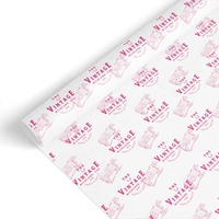 Papier de soie blanc de marque, emballage cadeau personnalisé avec logo imprimé, or métallique marbré de luxe, vente en gros