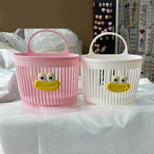 <strong>Plastic</strong> <strong>Basket</strong> Multi-functional Kitchen Bathroom Small Hanging Wall Shelf <strong>Plastic</strong> Storage <strong>Basket</strong> - Product Image 2