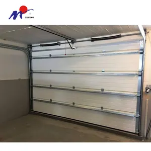Puerta de garaje lateral con rollo de chalet seccional superior automática personalizada