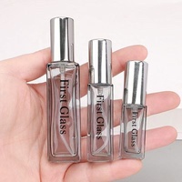 Flacons de parfum carrés rechargeables en verre transparent ou gris de 5 ml, 10 ml, 20 ml – Contenants cosmétiques portables