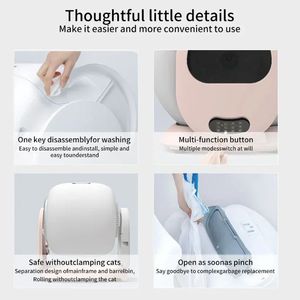Caja de arena inteligente para gatos completamente cerrada con nuevos controles de aplicación Desodorización y purificación para la eliminación de desechos de mascotas - Product Image 2