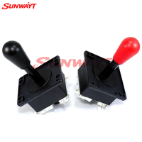 Manette de jeu d'arcade américaine style HAPP, contrôleur 4/8 directions en plastique et métal, 12V, pièces de rechange anglaises pour borne à monnayeur
