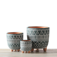 Vente en gros de pots ronds pour plantes en céramique pour plantes succulentes pots de plantes en terre cuite pour la décoration de la maison et du jardin