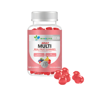 Gomitas Multivitamínicas para Adultos, 120 Unidades, Sabor Fresa, Sin Azúcar Añadido, 13 Vitaminas Naturales, Suplemento de <span class=keywords><strong>Alimentos</strong></span> Integrales, OEM - Product Image 6