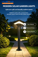 Lampe solaire LED pour pelouse avec fonction marche/arrêt automatique, étanche IP65, éclairage nocturne extérieur pour jardin avec éclairage de chemin