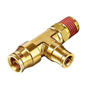 Raccord rapide en laiton de type T avec filetage externe pour la réparation et le remplacement des conduites de frein - Product Image 1