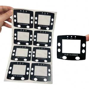 Custom 3M Adhesive Sticker Label Laser Cut Acrylic <b>Sheets</b> Printed <b>Plastic</b> <b>Sheet</b> Varnished Surface Control Panel Overlay Screen - Product Image 1