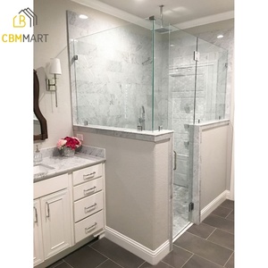 Porte de <span class=keywords><strong>douche</strong></span> en verre trempé rectangulaire moderne CBMmart, installation plus facile, porte de <span class=keywords><strong>douche</strong></span> fixe, porte de <span class=keywords><strong>douche</strong></span> à l'italienne - Product Image 1
