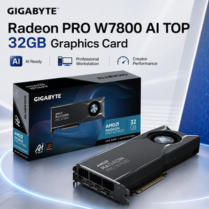 Tarjeta Gráfica Radeon PRO W7800 AI TOP de 32 GB GDDR6 para Estación de Trabajo, Videojuegos, 512 Bits, 4xDP DisplayPort para PC, Chipset AMD - Product Image 1