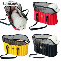 Sac de transport pliable pour animaux de compagnie, sac à bandoulière pour chien et chat, sac de voyage en toile respirante, sac à dos portable pour siège de voiture, grand format