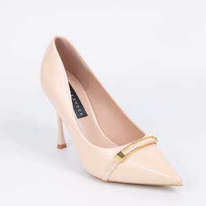 Bombas elegantes de verano para mujer verde militar estilo francés tacones altos finos punta estrecha tendencia de moda - Product Image 4