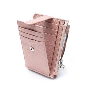 Portefeuille en gros mince pour femmes porte-cartes pour femmes minces blocage RFID petits portefeuilles en cuir véritable pour le <span class=keywords><strong>voyage</strong></span> - Product Image 1
