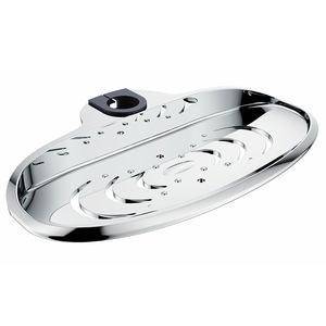 Jabonera Ovalada de Acero Inoxidable de Primera Calidad con Drenaje Automático, Accesorio para Bañera - Product Image 2