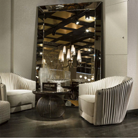 Sofá de lujo, muebles de sala de estar, conjuntos de sofá de salón para el hogar curvo, sofá de terciopelo de tela moderna italiana, conjunto de muebles SALA