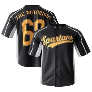Custom High Quality Sporty Active Print Personalized Baseball Uniforms Custom Microfiber Baseball Jerseys With Logo