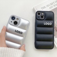 Pour iphone Coques de téléphone portable 11 13 12 14 pro Veste Marque de mode pour iphone 15 Pro Plus Puffer Case