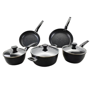 Heat Resistant Marble Durable <b>Nonstick</b> Professional Chef Kitchenware Restaurant Use <b>Cookware</b> <b>Set</b> - Product Image 1