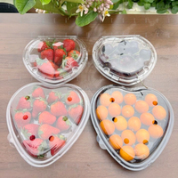 Boîte de conditionnement en plastique transparente pour salade, avec couvercle, logo personnalisé, en PET haute transparence, pour salade de légumes frais