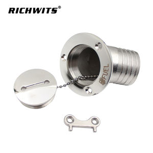 Couvre-<span class=keywords><strong>trappe</strong></span> d'eau courbé 1-1/2\" 2\" Remplisseur de pont en acier inoxydable 316 Couvre-<span class=keywords><strong>trappe</strong></span> d'eau diesel essence pour yacht Bouchon de remplissage Accessoire de bateau - Product Image 4