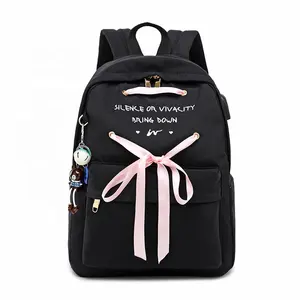 Mochila escolar alta popular para estudantes, com carregador usb