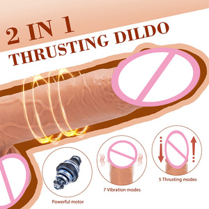 Silicone realistico <span class=keywords><strong>Dildo</strong></span> G Spot clitoride stimolazione anale telecomando automatico spinta <span class=keywords><strong>vibrante</strong></span> <span class=keywords><strong>Dildo</strong></span> realistico per le donne - Product Image 2