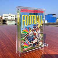 Boîte de présentation de jeux vidéo Nintendo NES en acrylique transparent résistant aux UV avec couvercle rotatif détachable pour comptoir moderne