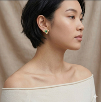 Anting Liontin Mode yang Indah dan Elegan, Set Anting Perak Sterling 925 Berlapis Emas 10K untuk Wanita, Cocok untuk Pemakaian Formal dan Sehari-hari