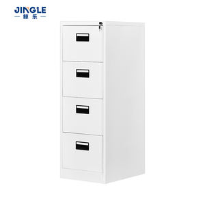 Armoire de classement métallique de haute qualité à 4 tiroirs avec serrure, armoire de bureau en acier en <span class=keywords><strong>gros</strong></span> avec poignée encastrée pour dossiers A4 et FC - Product Image 4