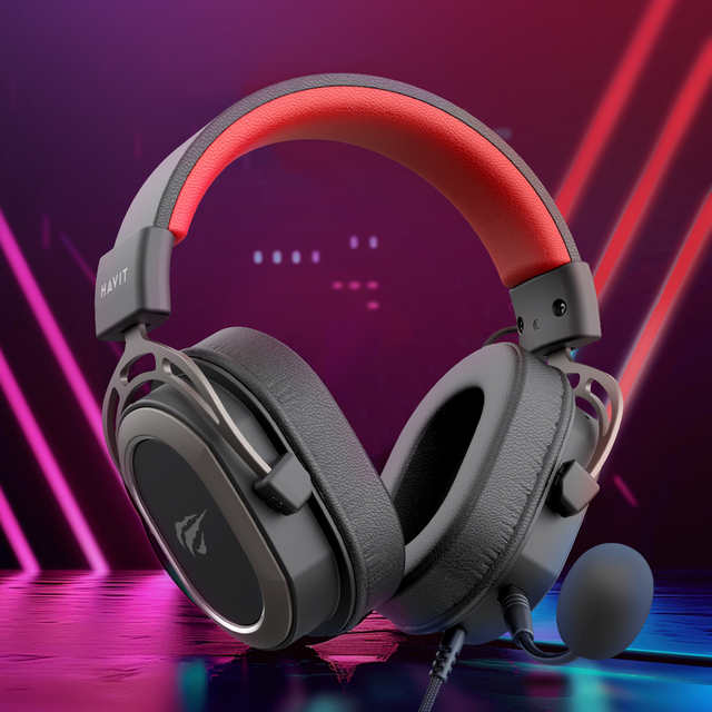 Havit H2008D Over Ear Headband Gaming Headset Noise Cancelling Usb 50MM Wired Gamer Gaming Headset Headphones