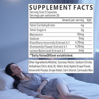 Melatonin Sleep Gummies Langsung dari Pabrik OEM/ODM - Kurangi Waktu Tidur yang Lambat, Tingkatkan Kualitas Tidur yang Nyenyak & Perbaiki Kualitas Tidur 60 Gummies